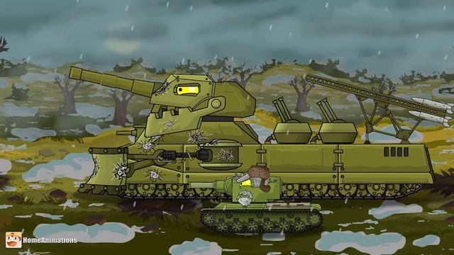 HomeAnimations – Мультики про танки  Старые Воспоминания ： Зажигалка vs Ратте - Мультики про танки