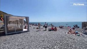 Анапа пляж Сукко сегодня 24 июня 2025. Обстановка на пляже море и погода сейчас