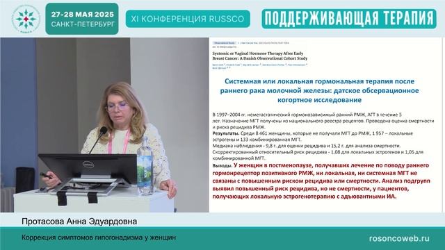 Коррекция симптомов гипогонадизма у женщин