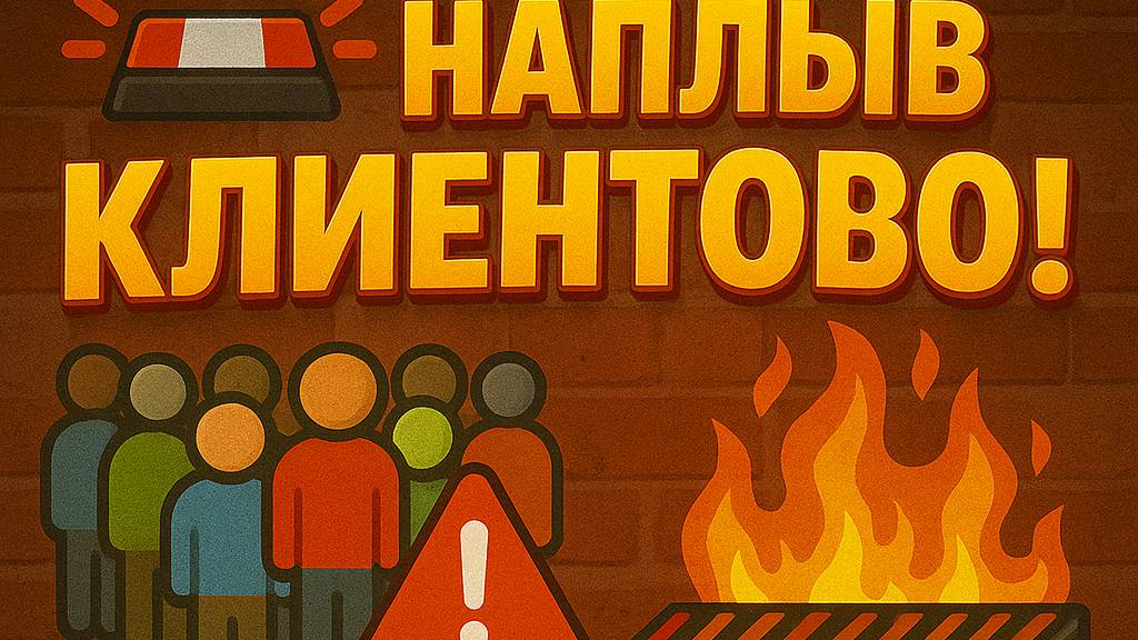 НАПЛЫВ КЛИЕНТОВ! Справлюсь ли я один?