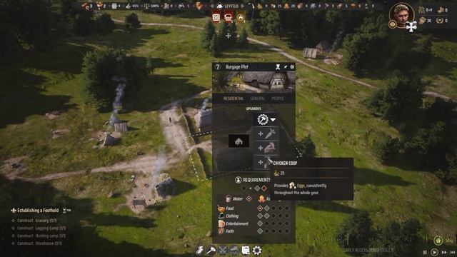 Manor Lords Demo #1 строительство с нуля