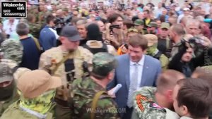 Ополченцы Новороссии дают присягу, 21 июня 2014 под народный гимн группы КУБА - Вставай, Донбасс!