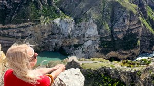 Дагестан. Смотровые на Сулакский каньон: Дубки и Тёщин язык. Пробка из баранов.