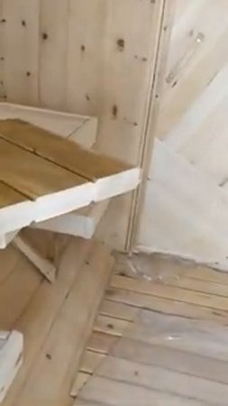 Стенка в разрезе в бане бочке от компании Строй-Д.про