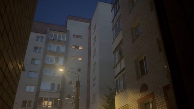 Ночь начинает заканчиваться и подступает рассвет - Timelapse from the window