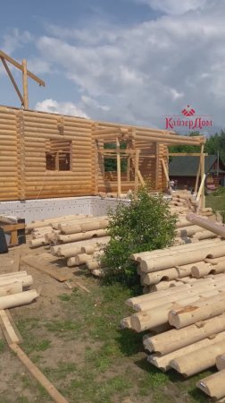 Строим дом из оцилиндрованного бревна в Нижнем Новгороде!
