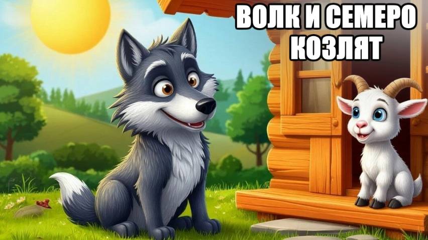 Волк и семеро козлят. Русская народная сказка. Аудио сказка.