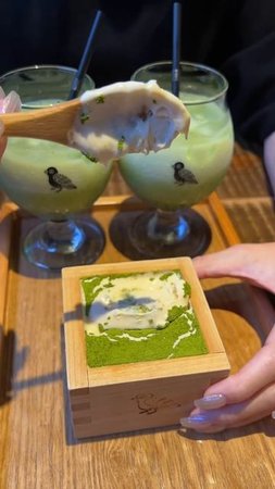 6bXqVGb935s - 升に入った抹茶ティラミスがとろっとろで最高すぎる【筥崎鳩太郎商店】#福岡グルメ #japanesefood #shorts