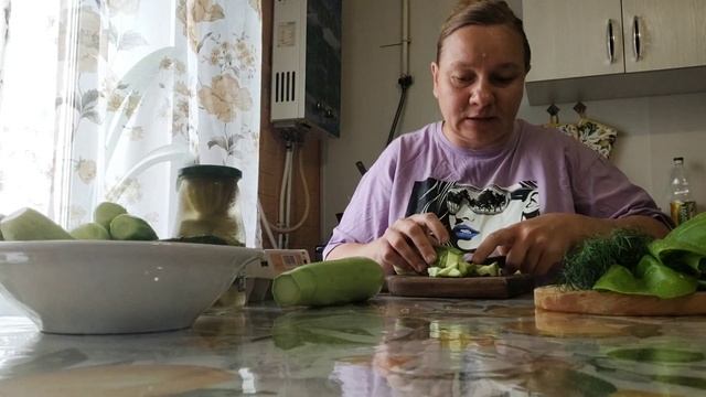 В ТЕПЛИЦУ С УТРА СОБИРАЮ🥒 👏ПРИГОТОВИЛА СВЕЖИЕ КАБАЧКИ👏