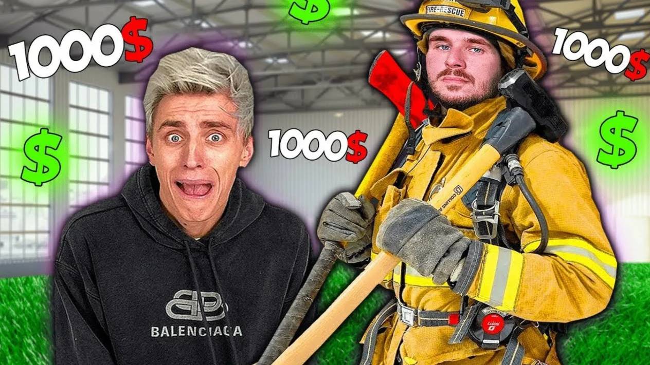 ВЛАД А4 - 100 Слоёв Челлендж Против Настоящего ПОЖАРНОГО !