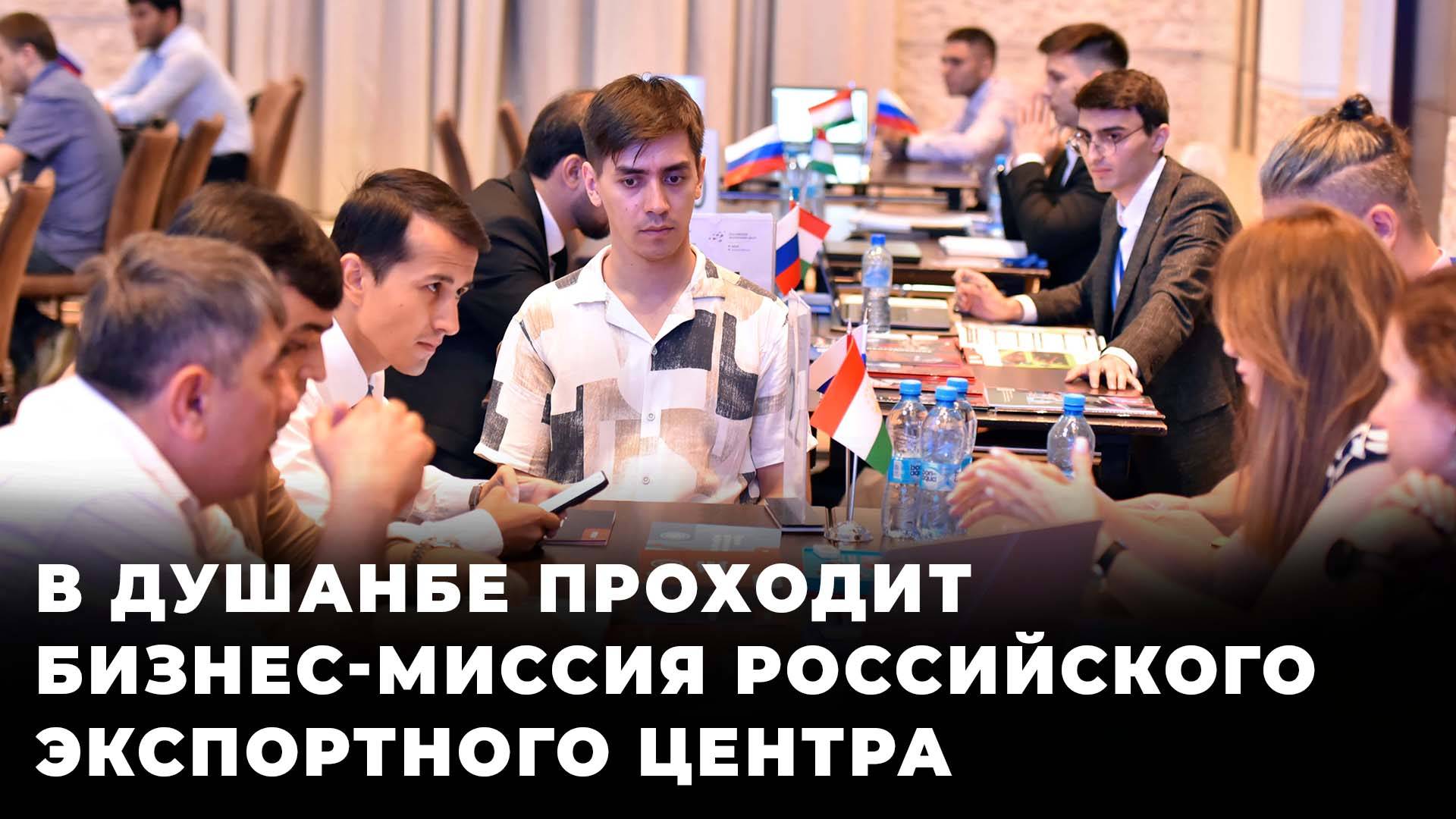В Душанбе проходит бизнес-миссия Российского экспортного центра