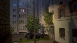 Тишина за окном и спокойная ночь - Timelapse from the window