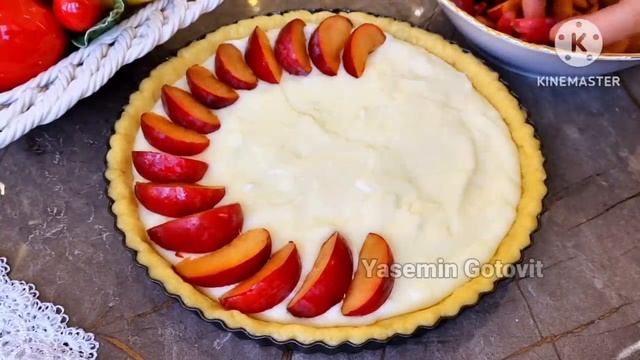 ТОРТ ЗА 15 МИН❤ЭТО САМЫЙ БЫСТРЫЙ, ВКУСНЫЙ И БЮДЖЕТНЫЙ ТОРТ,КОТОРЫЙ Я КОГДА-ЛИБО ЕЛ! ПИРОГ СО СЛИВАМИ