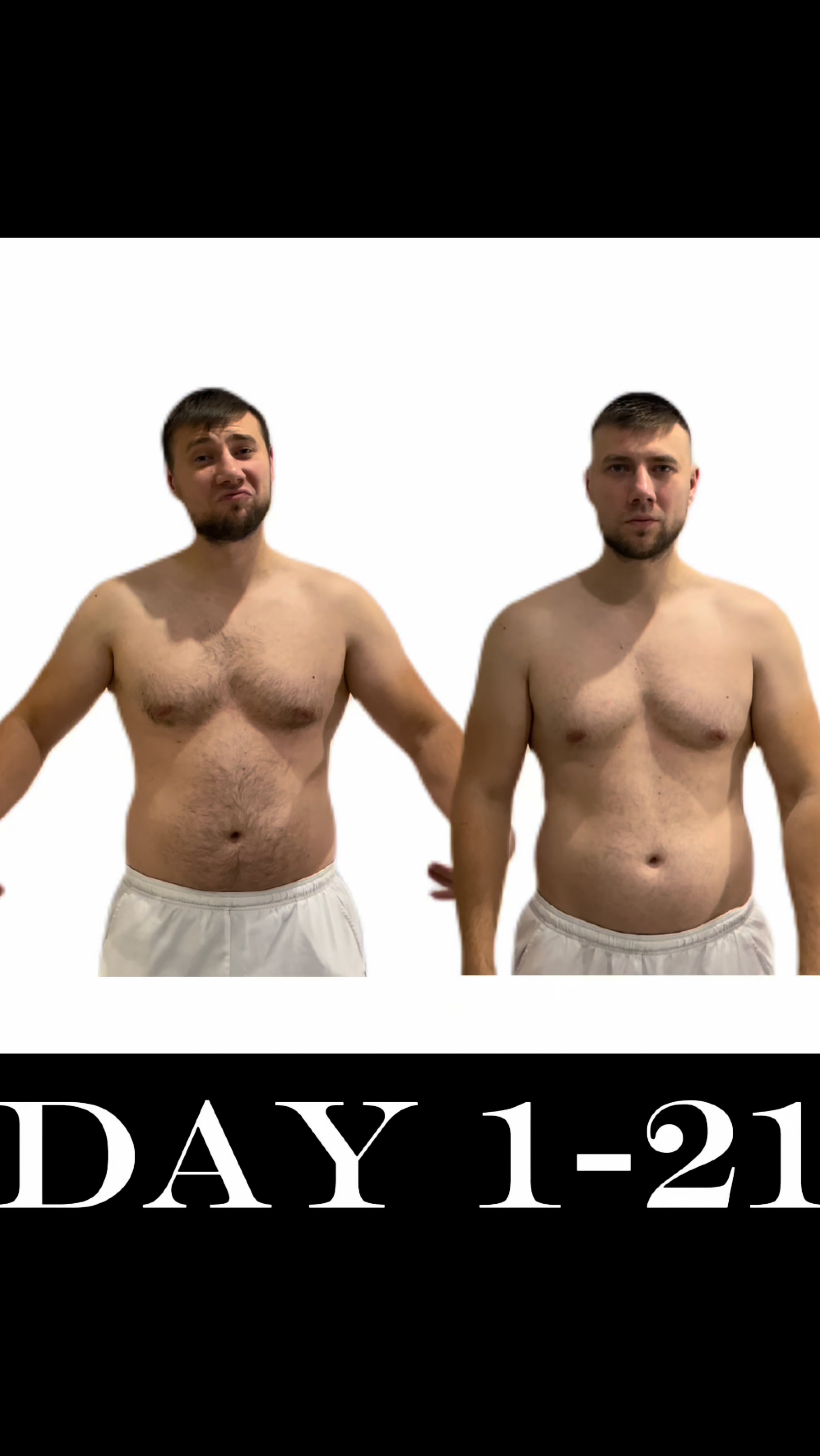 Трансформация тела за 21 день #фитнес #мотивация #трансформация #бодибилдинг #спорт