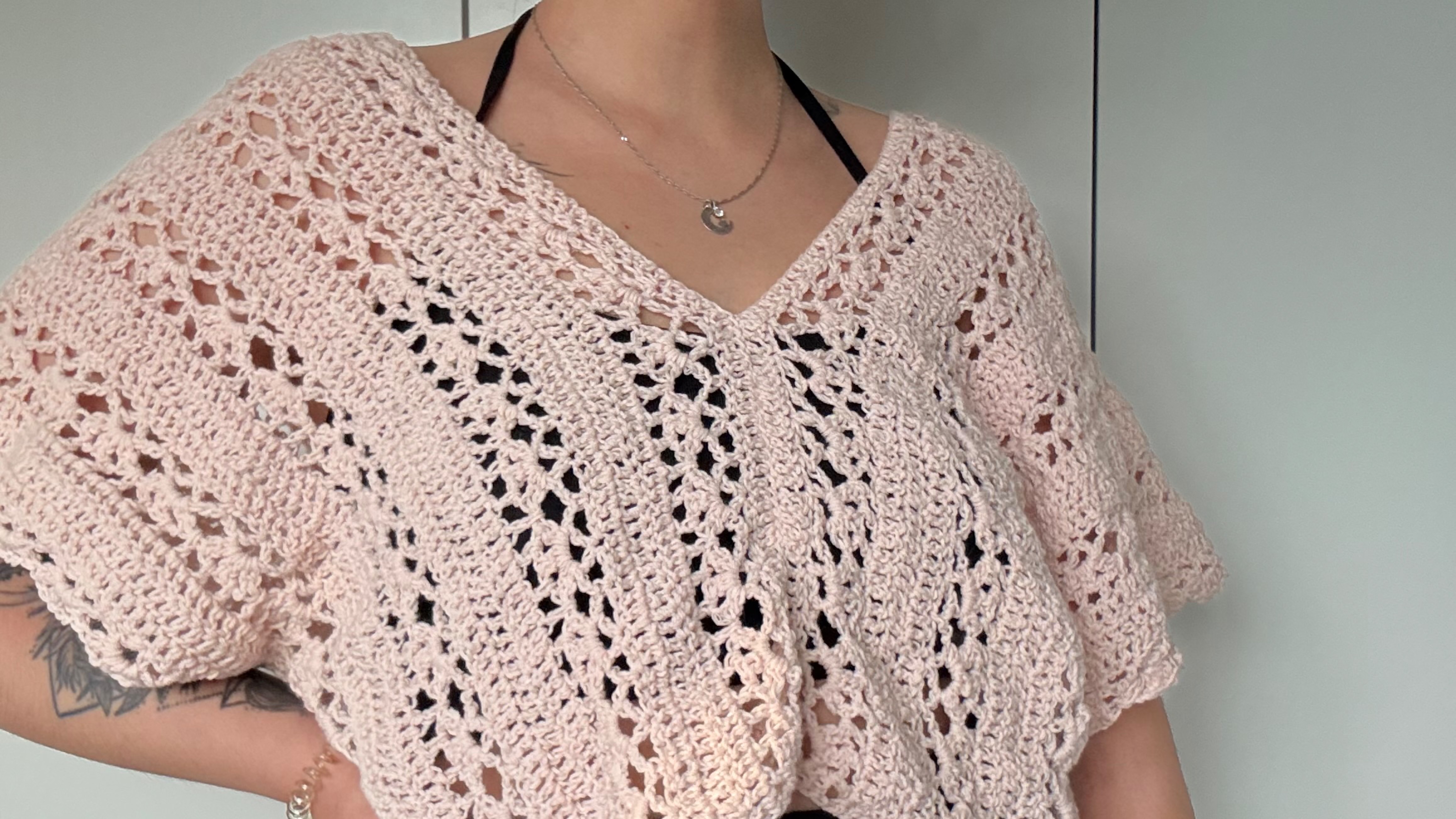 Простая летняя кофточка, мк для начинающих