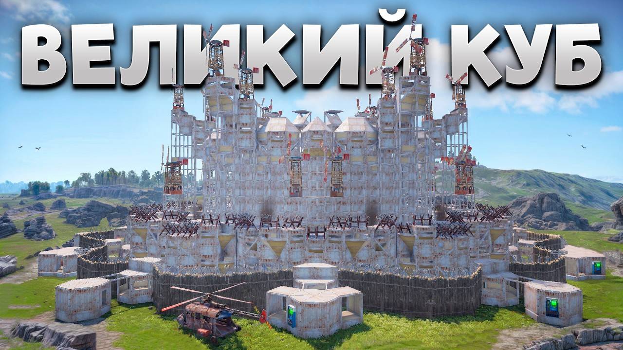 БЕЛЫЙ КУБ! ВЕЛИКАЯ БИТВА ПРОТИВ ДЕРЕВНИ И АЛЬЯНСА ЧИТЕРА в Раст Rust   Rustinity 2x Monthly