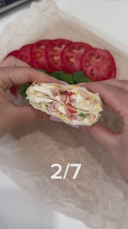Пп рулет в лаваше с ветчиной и сыром