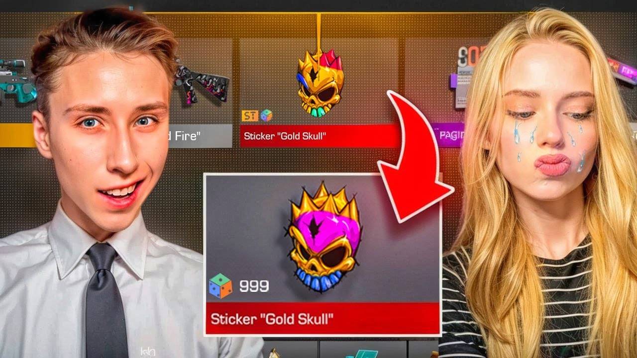 голд скул😱 МОЯ ДЕВУШКА ПОКУПАЕТ МНЕ ВСЕ СКИНЫ КОТОРЫЕ ВЫПАДУТ С КЕЙС СИМУЛЯТОРА STANDOFF 2
