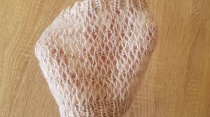 Фактура неравномерного трикотажа из мохеровой нити