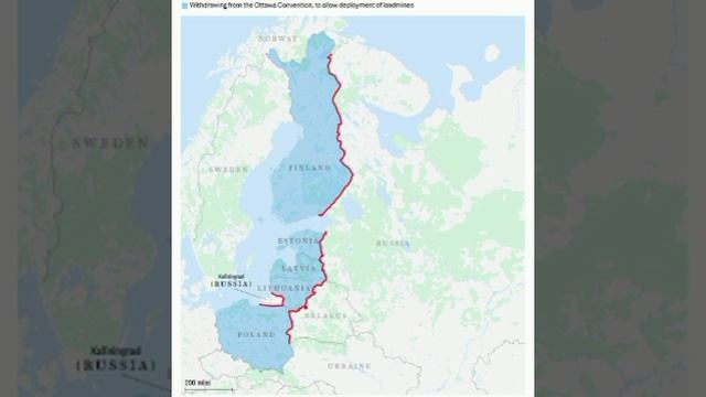 ‼️🏴☠🇷🇺5 стран НАТО создать в Европе новый железный занавес заминировав районы вдоль границ с РФ