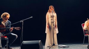 "Нам нужна одна победа", вокал - Мария Лисицына , гитара - Михаил Спичков, труба - Михаил Горячкин