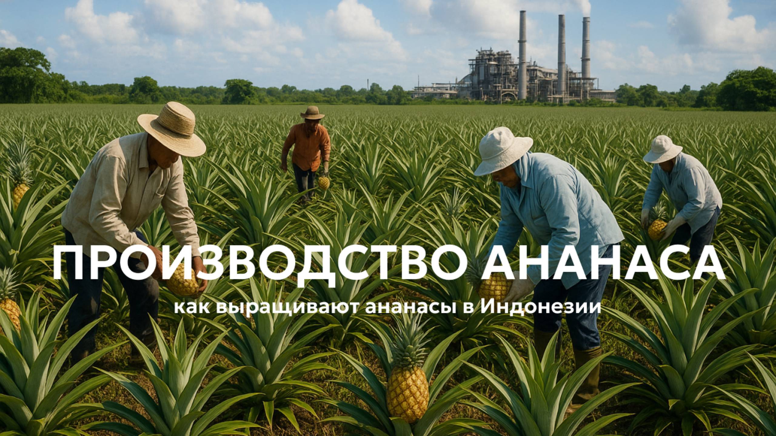 Производство ананасов в Индонезии – выращивание ананасов на продажу