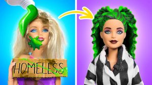 💄 Преображение Барби: Из бедной в стильную Битлджус! 👗