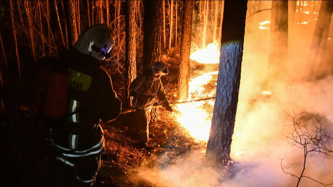 Площадь лесного пожара вокруг Атамановки в Забайкалье возросла до 2,5 тыс. га