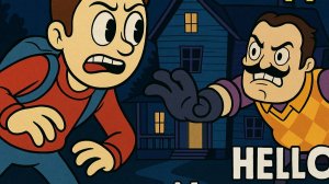 Сбежал из дома соседа. Hello Neighbor