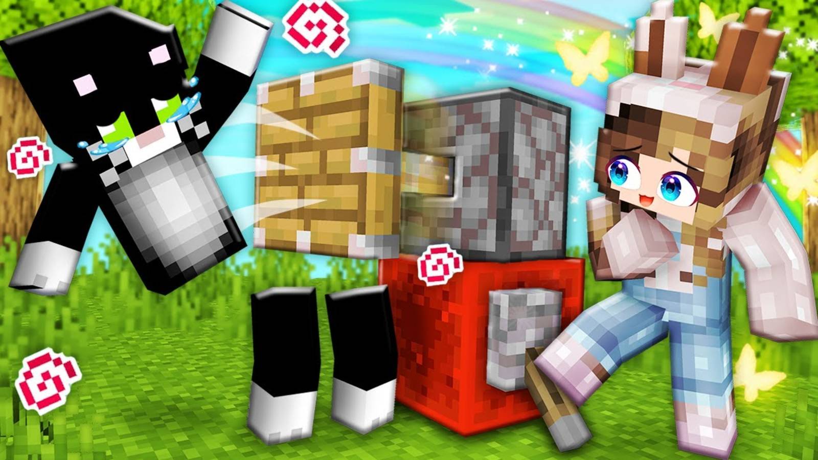ЛАЙФХАКИ без МОДОВ для МАЙНКРАФТ 🟢 ПРОВЕРКА ЛАЙФХАКОВ из ТИК ТОК в Minecraft ! ИДЕИ от Кролик БАФФИ