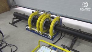 Работа стыкового сварочного аппарата Пилотфюз 315 с ручным зеркалом