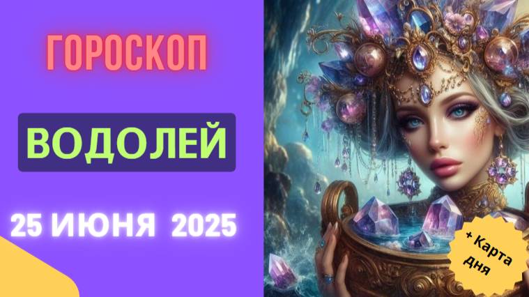 ♒️ ГОРСКОП НА СЕГОДНЯ 25 ИЮНЯ ДЛЯ ВОДОЛЕЕВ — ТВОРЧЕСТВО И ИННОВАЦИИ!