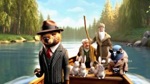 Шпиониро Голубиро, Бобрито Бандито и дед Мазай спасают зайцев.