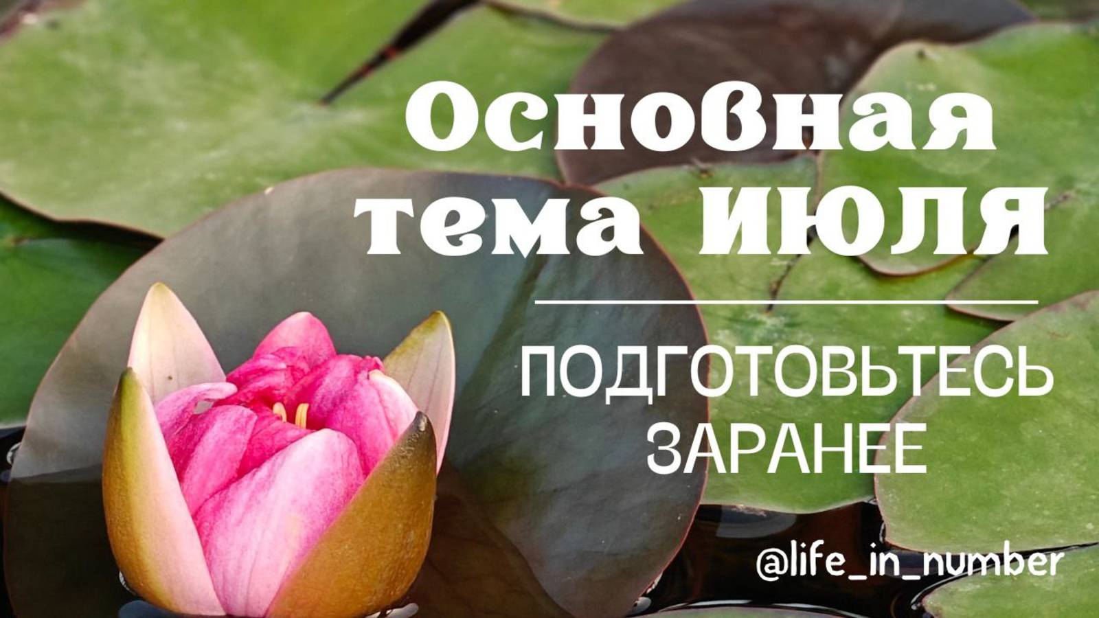 ОСНОВНАЯ ЗАДАЧА ИЮЛЯ 2025