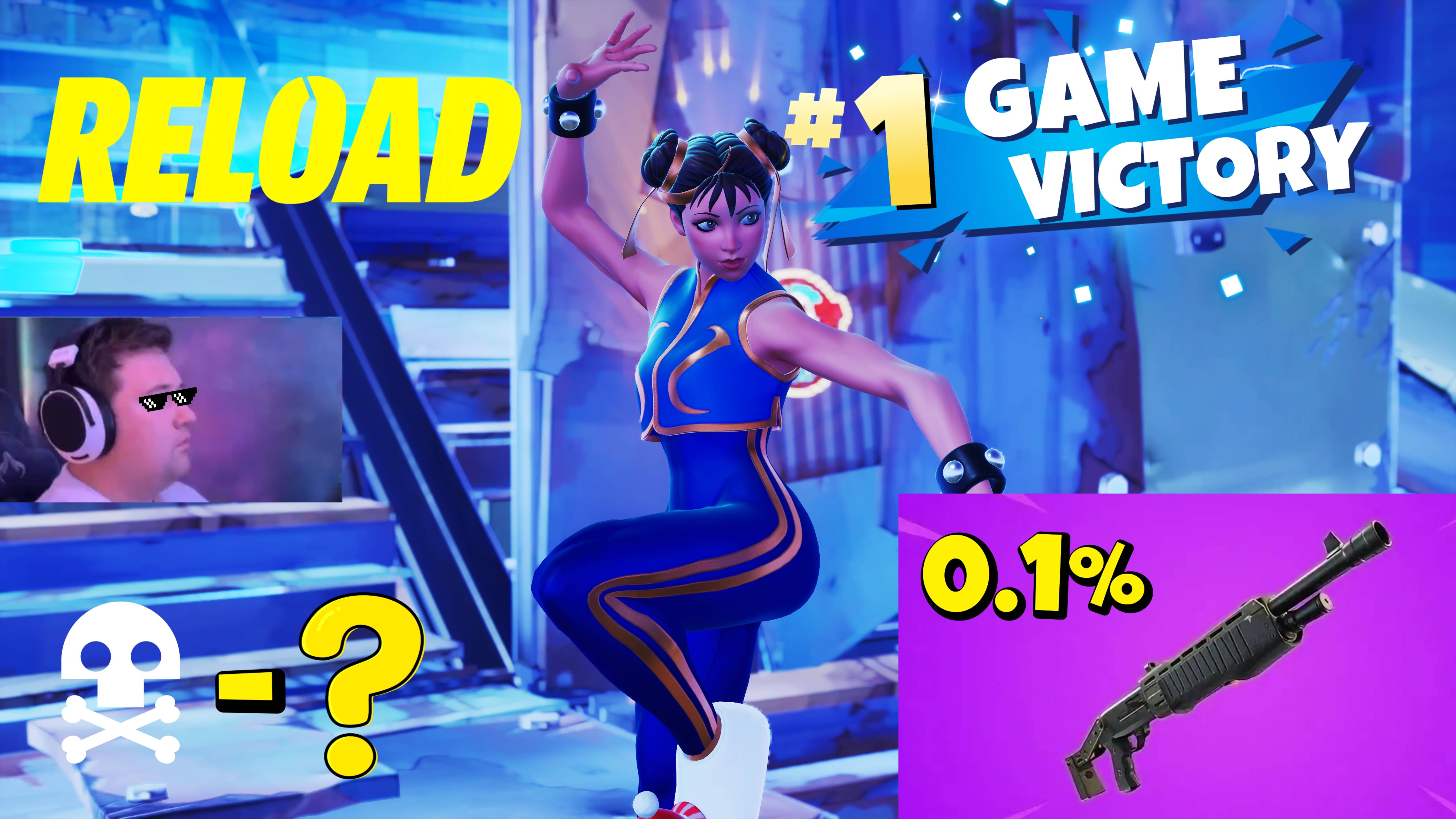 Крутой геймплей в OG Fortnite Reload | Скин Чун-Ли