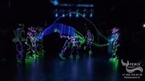 Заказать световое акробатическое шоу праздник в Москве - эффектное световое шоу на корпоратив