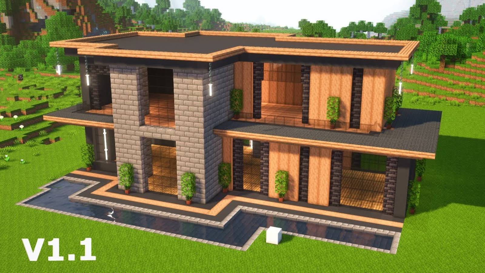 Лучший современный дом в Майнкрафте | Без модов! #minecraft