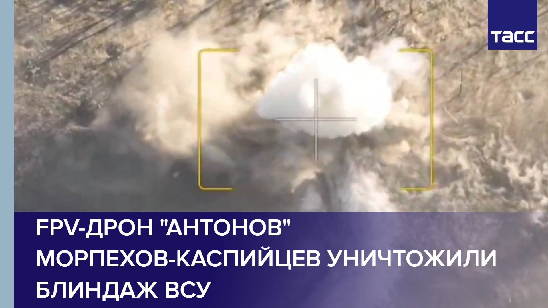 FPV-дрон "Антонов" морпехов-каспийцев уничтожили блиндаж ВСУ