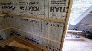 Обрешетка на каркасных стенах под гипсокартон. Каркасная баня.