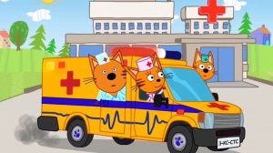 ТРИ КОТА. ПРИВИВКИ. ИГРАЕМ В ДОКТОРА