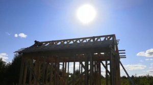 Обрешетка под металлочерепицу Монтерей. Каркасная баня День ...20.