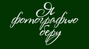 Я фотографию беру (мы очень часто ссорились с тобой). (кавер)