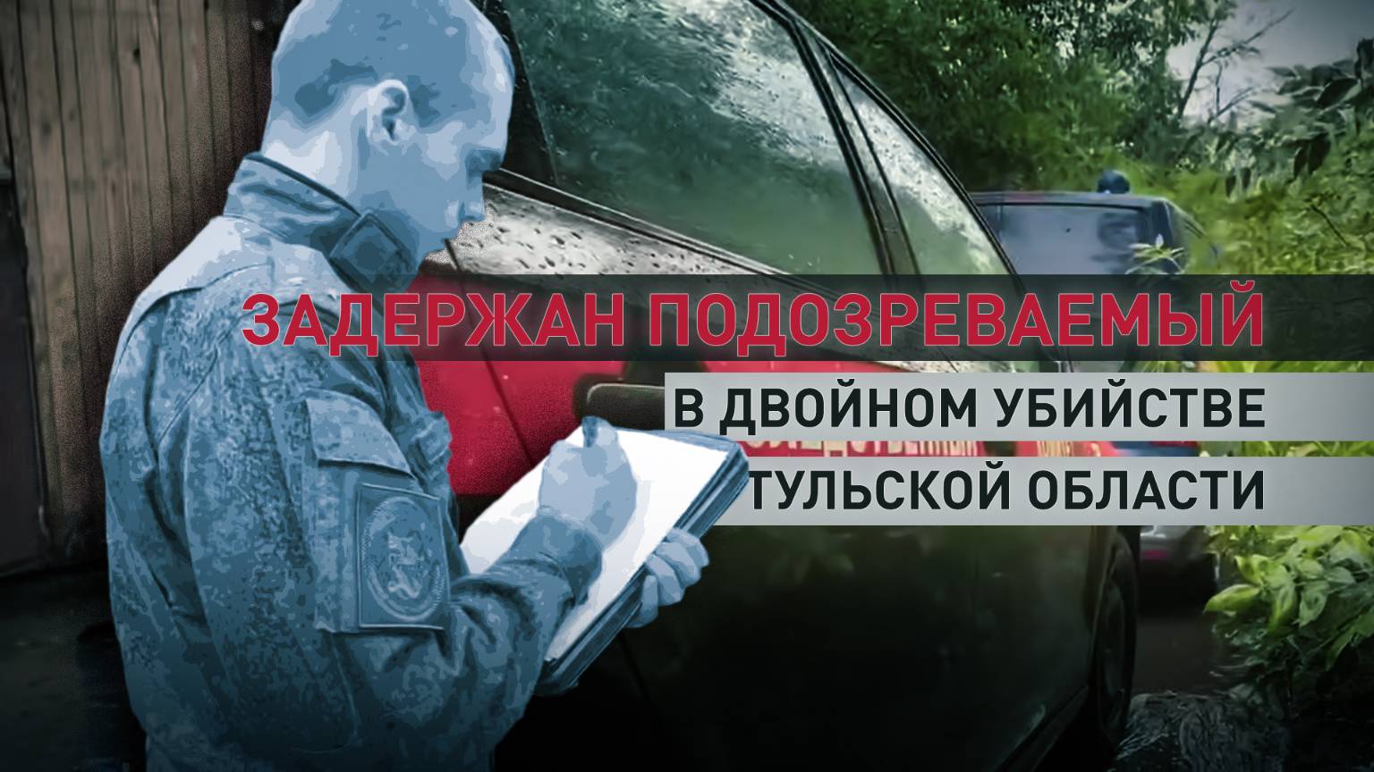В Тульской области задержали подозреваемого в убийстве двоих мужчин — видео