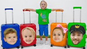 Влад и Ники. Приключения в аэропорту для детей с Крисом!