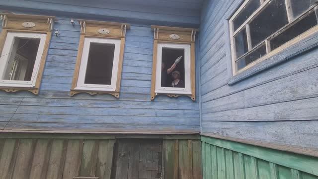 Установили ОКНА в деревенском доме. Такого этот дом ещё не видел ИЗ АНГЛИИ В РОССИЮ