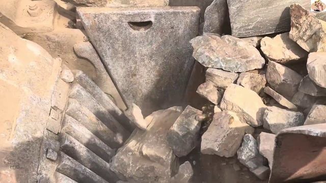 Строительство, дробление щебёнки