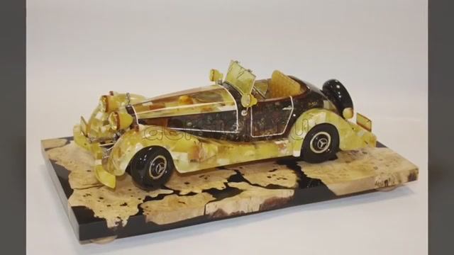 Модель ретро MERCEDES (янтарь) 🛻