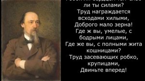 Песня 2025. Н. А. Некрасов. Сеятелям («Сеятель знанья на ниву народную!..»)