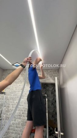Монтаж световых линий СТОК-ПОТОЛОК.