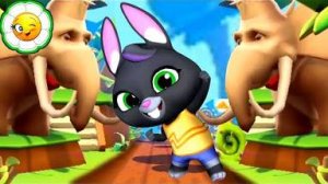 Talking Tom Gold Run. Бекка в мире Динозавров!